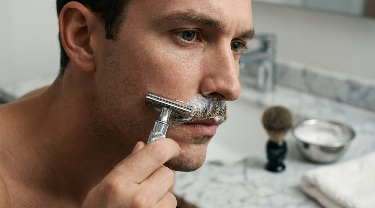 Comment se raser la moustache sans irritation